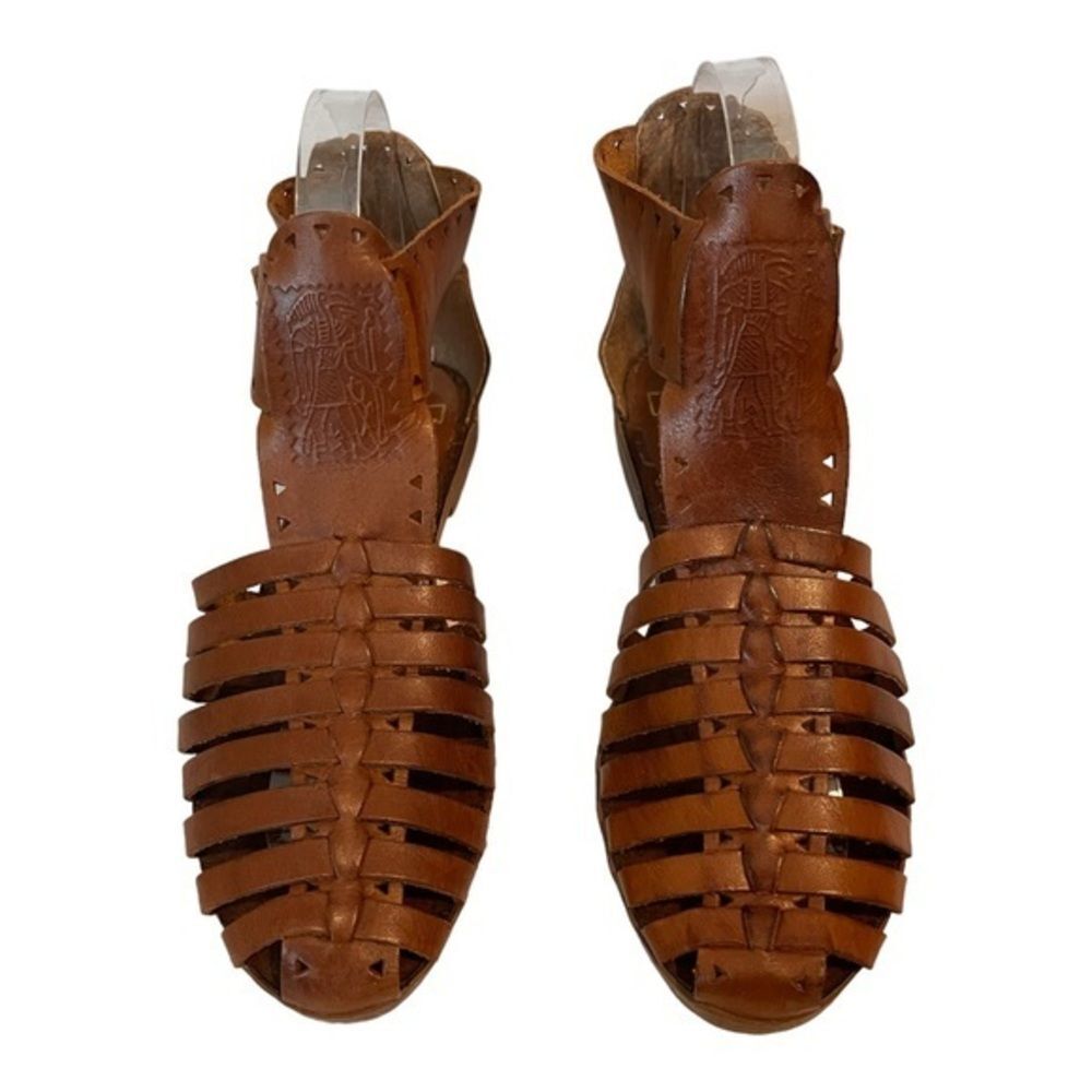 Coasters Leather Egyptian inspired Sandals‎ -Size 7